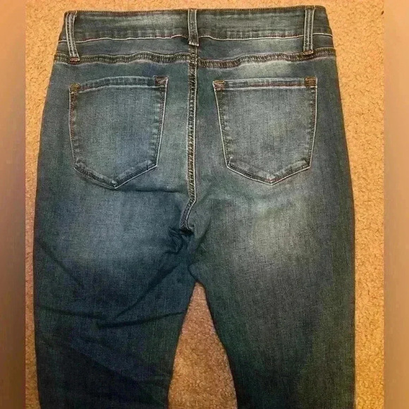Kancan Jeans Womens 11/29 Blue Denim Mid Rise Skinny Pants Stretch - Picture 5 of 5